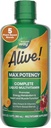 Naturen er i live! Max Potency Complete Liquid Multivitamin for kvinder og mænd med antioxidant Beta Caroten, Vitaminer C & E og Food- baserede blandinger, Citrus Flavored, 30.4 Fl Oz