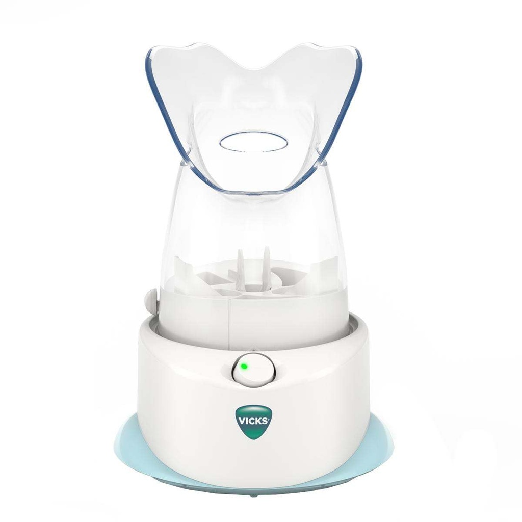 Vicks Personal Steam Inhaler til målrettet, Natural Steam Relief for Allergier, Congestion, Hough & Colds, og Sinus Irritation, Brug med VapoPads - 1 Inkluderet