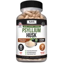 Kaya Naturals Psyllium Husk Kapsler - 60 Grev - 124; High Fiber Supplement - 124; fordøjelsesmæssig sundhed & regularitet - 124; Gluten- fri, ikke-GMO
