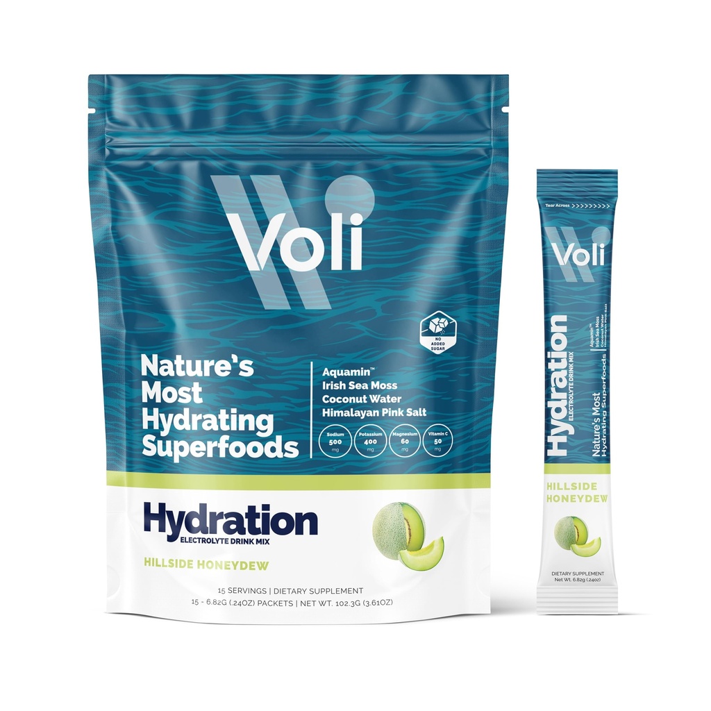 Voli Electrolytes Powder Packets Note 124; Ingen Tilføjet Sukker Elektrolyte Drink Mix for Hydration