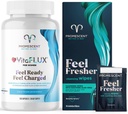 Promescent VitaFLUX Women 's Nitric Oxide Booster supplement + flusbare servietter til voksne, Personlig Cleansing Hygienic Wet servietter til mænd og feminine brug
