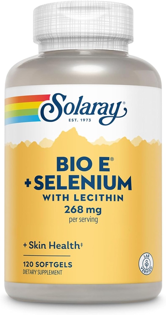 Solaray Bio E med Selenium Supplement, 400iu, 120 Greve