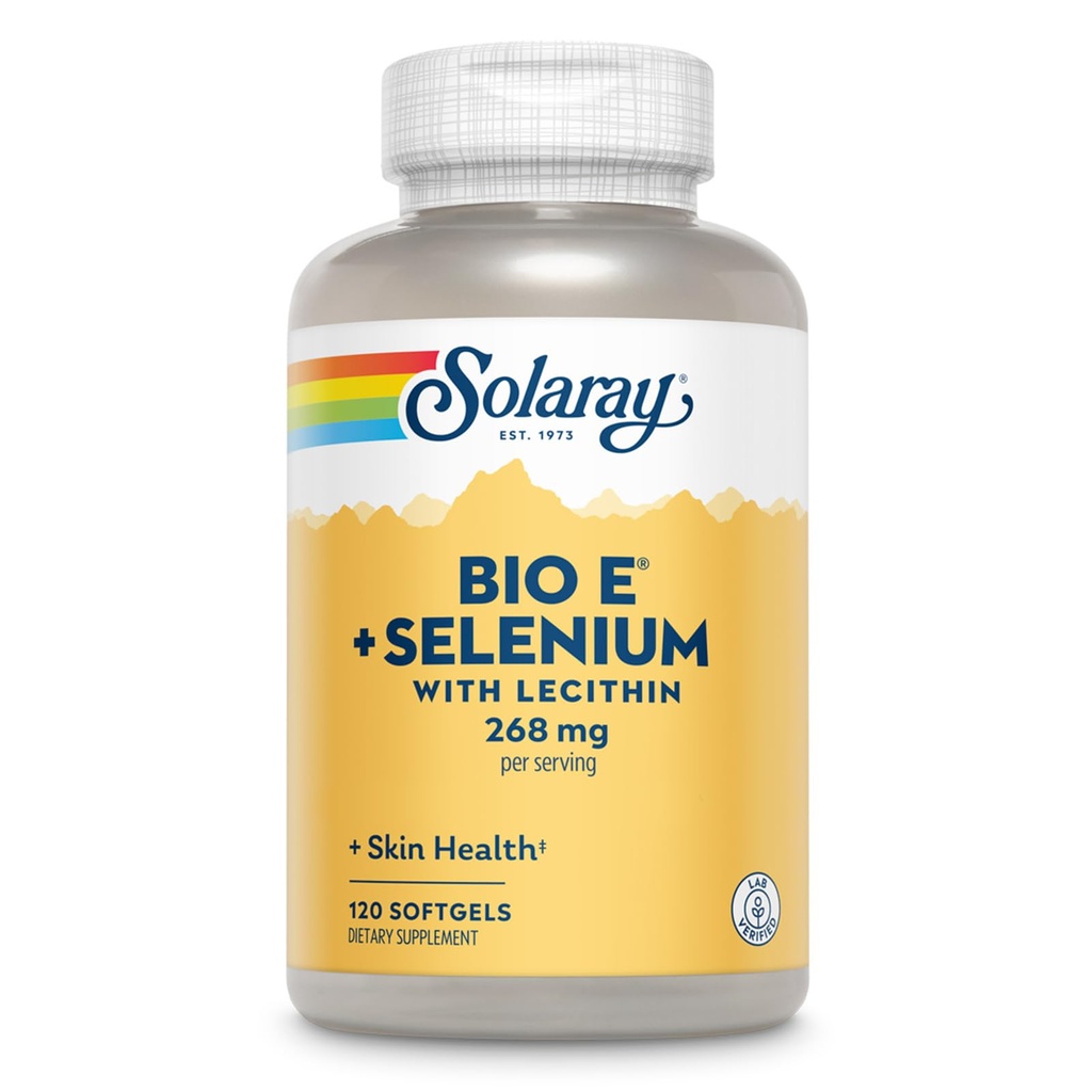 Solaray Bio E med Selenium Supplement, 400iu, 120 Greve