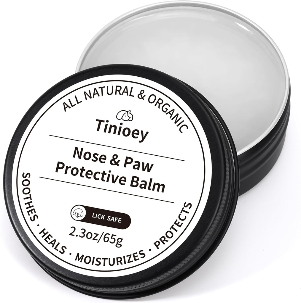 Hund Paw Balm Dogs Lick Safe (2.3oz) Yep 124; 100% Natural & Organic Cat Hund Paw Pad Balm 124; Hund Næse Balm til Dry Nose Budd124; Paw Moisturizer Snout Sothing for Dogs Budd124; Hund Tilbehør Pet Supplies