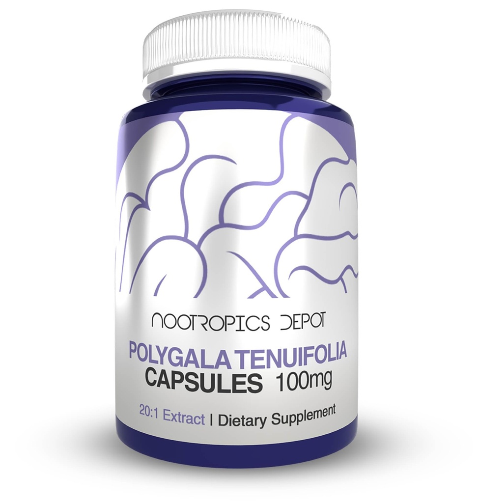 Nootropics Depot Polygala tenuifolia Kapsler 124; 100mg Measures 124; 90 Count Measures 124; 20: 1 Extract Measures 124; Yuan Zhi Measures 124; Promoes Cognitive Function, Learning and Memory Measures 124; Understøtter sund Stress Levels Measures 124; Adaptogen Supplement