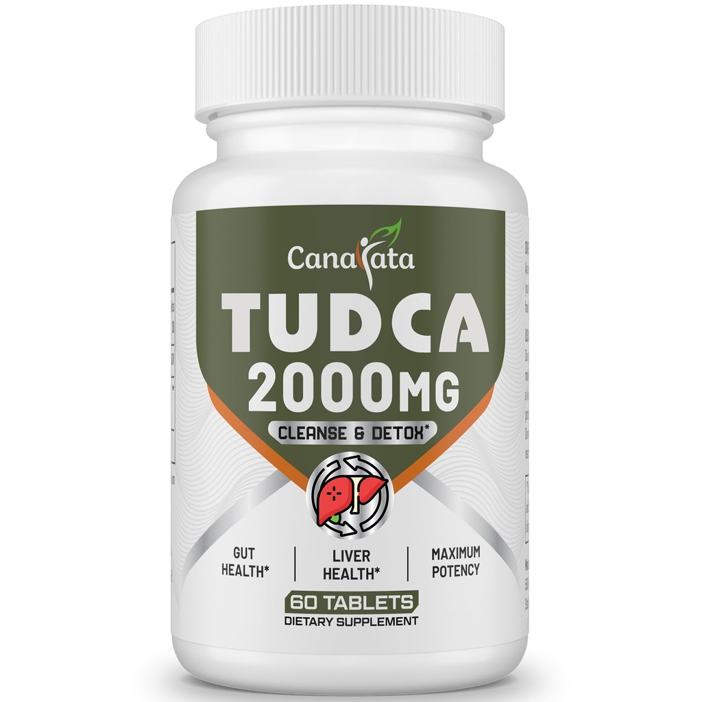 TUDCA Leverkosttilskud 2000mg - Stærke Bile Salte Support Lever Detox & Rense - Lever og galdeblære Sundhed Formula - Let at synke tabletter -30 dages forsyning