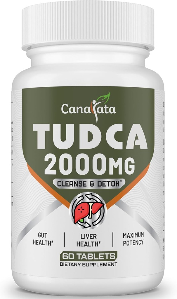 TUDCA Leverkosttilskud 2000mg - Stærke Bile Salte Support Lever Detox & Rense - Lever og galdeblære Sundhed Formula - Let at synke tabletter -30 dages forsyning