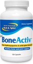 NORDAMERICAN HERB & SPICE BoneActiv - 120 Kapsler - Ben & fælles støtte - MCHA, Sage, Rosemary, Oreganol P73 Oregano Oil - Non- GMO - 30 Serveringer
