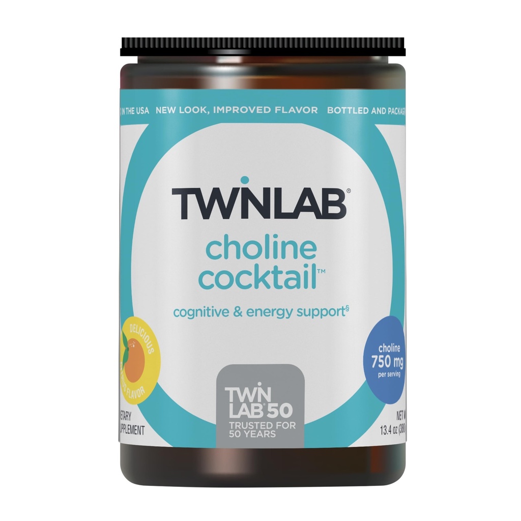 Twinlab Cholin Cocktail - Brain Health Support - Energitillæg til mænd og kvinder - 13.33 oz