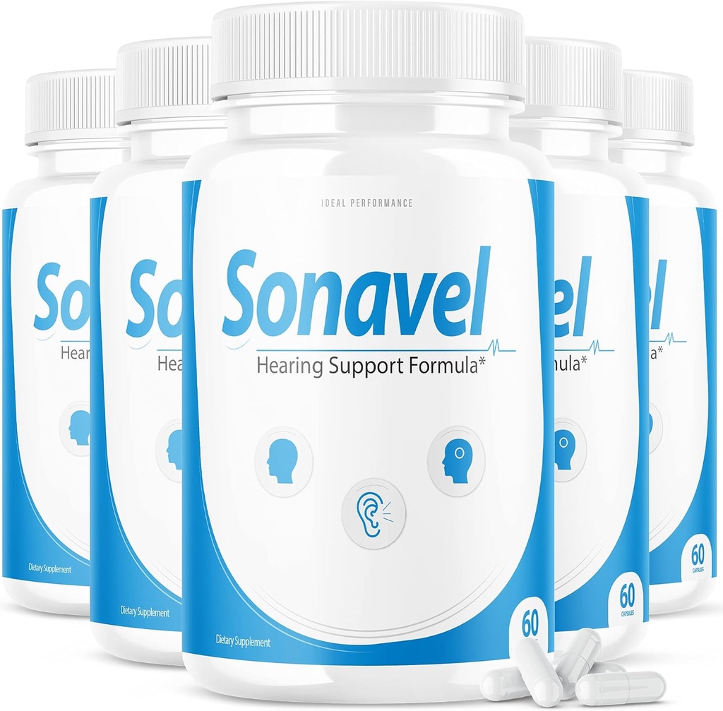 IDEAL YDEEVNE (5 pakke) Sonavel hørelse Formel Tinnitus piller supplement (300 kapsler)