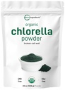 Micro Ingredients Organic Chlorella Powder, 20 Ounces ttesmå 124; Broken Cell Wall for Complete Absorption 124; Raw Superfood Supplement, Rich in Protein & Vitumatex 124; Non- GMO, Vegan, Non- bestrålet