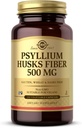 Solgar Psyllium Husks Fiber 500 mg - 200 Vegetabilske kapsler - non-GMO, Vegan, Gluten Free, Dairy Free, Kosher - 100 Servere
