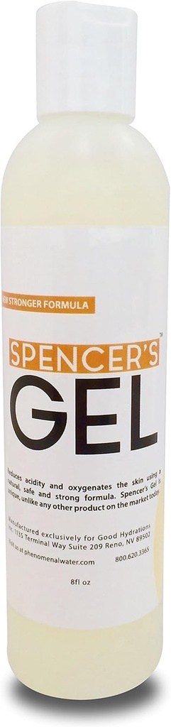 Spencers Gel Alkaline Formel (8oz) Siden 2004 Den eneste high-pH løsning for Stubborn Hudproblemer (Kog, furunkler, ulcerationer, tryksår, etc.) Ikke-Stinging, Fast- Skuespil