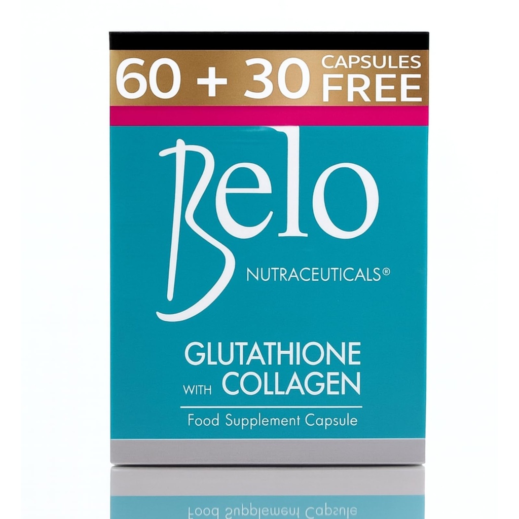 Glutathione + Collagen Kosttilskud - 60 Greve - Ny!!
