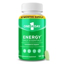 One A Day Energy Daily Essentials Multivitamin, Energy Supplement til støtte Mental Alerness og immunforsvar med vitaminer A C, D, E, zink og koffein, 120 Tæl