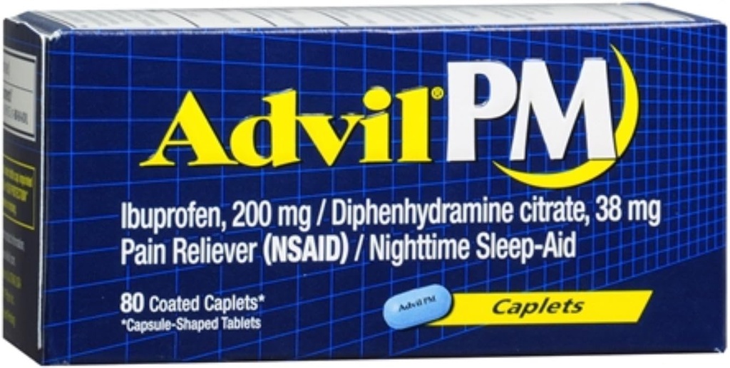 Advil Pm Caplet 80ct størrelse 80ct
