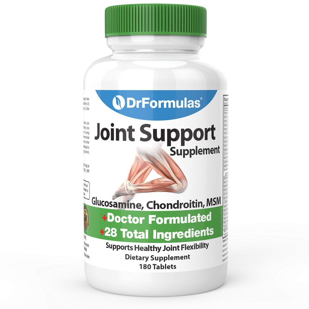 DrFormulas Fælles Support Kosttilskud til mænd og kvinder; Glucosamin Chondroitin Msm, (Mendamin) 60 dages forsyning