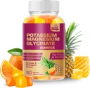 MoodMingle Kalium Magnesium Glycinate Supplement Glutmies - Høj Absorption Kaliumtygger - med Calcium Vitamin B6 B12 C D3 K2 Zink - Vegansk Sugar- Free Gluten Gratis for børn voksne