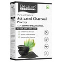 Naturals Aktiveret kul pulver Ideel til ansigt og hud Fjernet død hud, Urenheder og afgiftende hud kokos Charcoal pulver 100% Natural 200gm