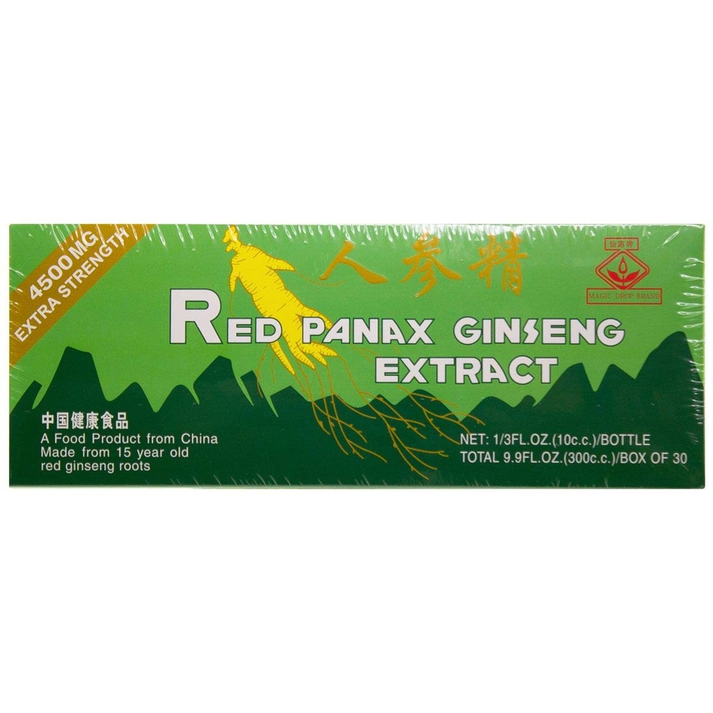 Global 20 Year Old Red Panax Ginseng Extract -Extra Strengt- 10ml X 30 Flasker - Værdi Pack