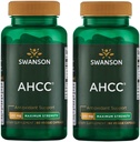Swanson maksimal styrke AHCC - Fremme af avanceret immunforsvar - Naturligt supplement til hjælp NK celler & leverstøtte - (60 Veggie kapsler, 500 mg hver) (2 Pack)