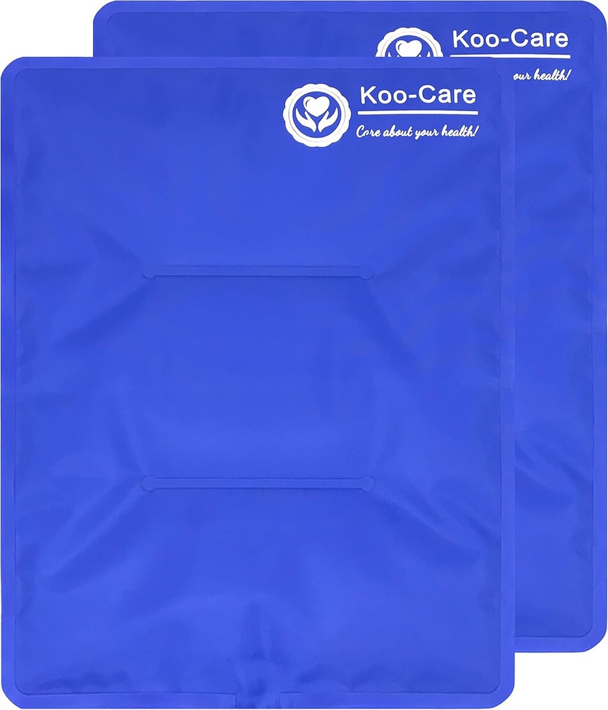 Koo- Care Stor Fleksibel Gel Ice Pack til skader Genanvendelig varm kold komprimere - Fit til skulderrem, Tilbage, Hip, Knee, Shin, Foot Pain Relief, Hævelse, fysisk terapi (L, 11 "x 14") Pakning med 2
