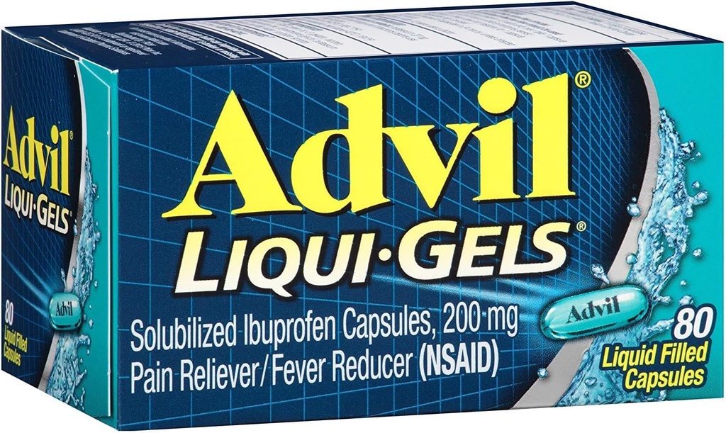 Advil Liqui- Gels 80 Liqui- Gels (pakke med 3)