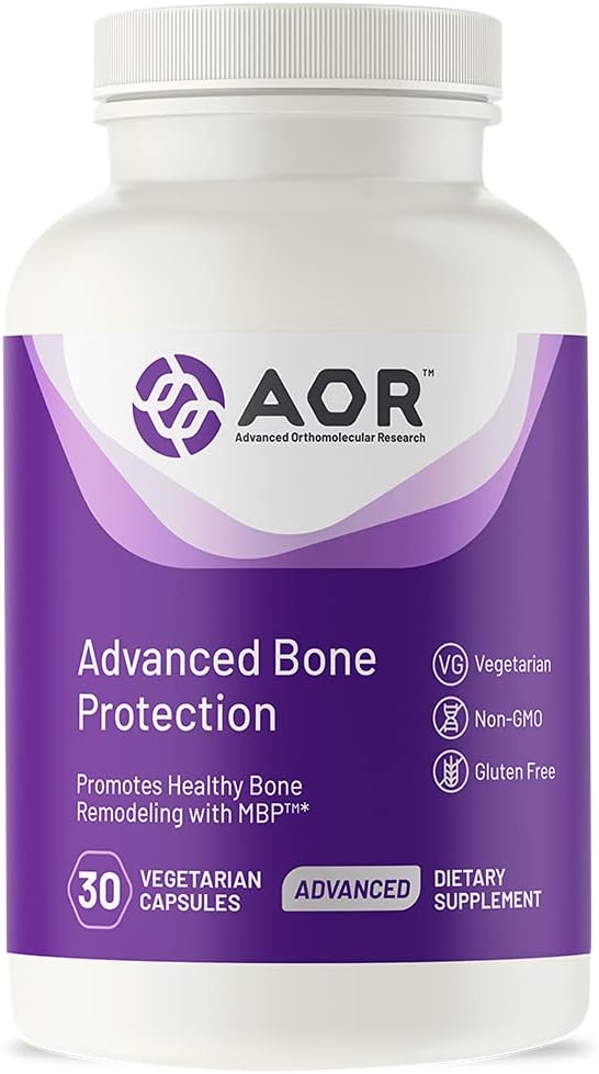 AOR, Avanceret Knoglebeskyttelse, Naturligt supplement til fremme sund knogleremodellering med MBP, Gluten Free, 30 Kapsler (30 Servere)