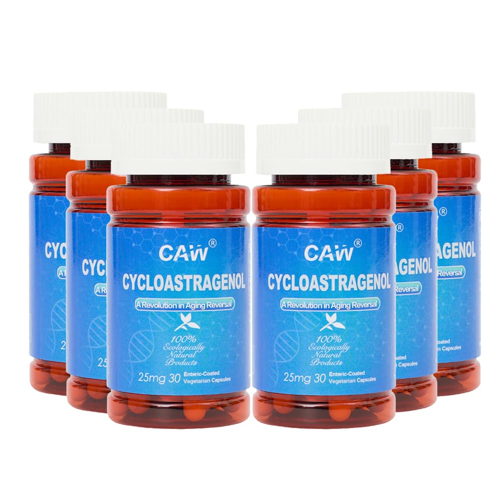 CAW Hypersorption Cycloastagenol • 124; Telomere Support Anti- Aging • 124; Cell Health immun Booster • 124; 25Mg • 30Enteroovertrukne kapsler • Flasker