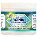 Arginin Circulations Cream 4 oz - Menthol, L Arginin & L Citrullin Lotion - Understøtter sunde ben & krop blodgennemstrømning - Hele familie produkter
