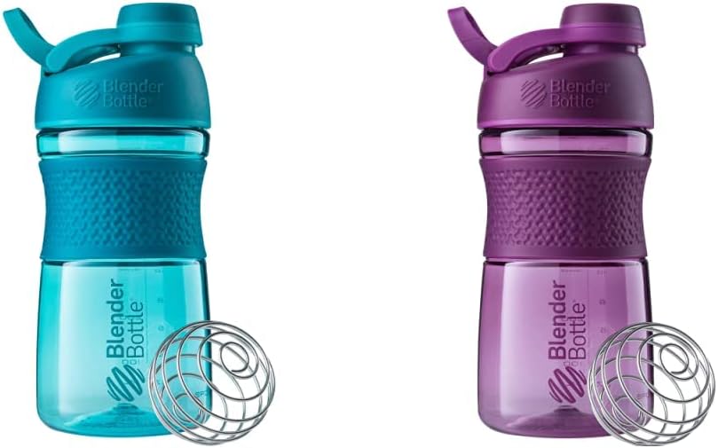 BlenderFlaske 20- Ounce SportMixer Shaker Flasker med BlenderBall Wire Whisk, Plum og Teal