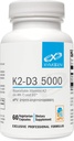 XYMOGEN K2- D3 5000 - vitamin D3 K2 - biotilgængelig vitamin D 5000 IE (Cholecalciferol) med MK- 7 - hjerte, arterial, benesundhed + immunsupporttilskud (60 kapsler)