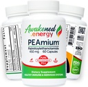 Palmitoylethanolamid 450 mg Comfort Mobility Nerves Cognitive & Immunsupport - Mikroniseret høj Absorption - Alle naturlige Pea - USA Made - Ingen tilsætningsstoffer eller hjælpestoffer - 60 Veganske kapsler supplement