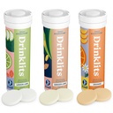 Drinklits Daily Hydration Variety Pack (3) Tube Bundle konsekvente 124; Ginger- Lime + Lemon- Lime + Orange Beeg 124; Electrolyte Tablets - 0g Sugar - Great Taste Yep 124; 30 Servering - 10 tabletter Per Tube