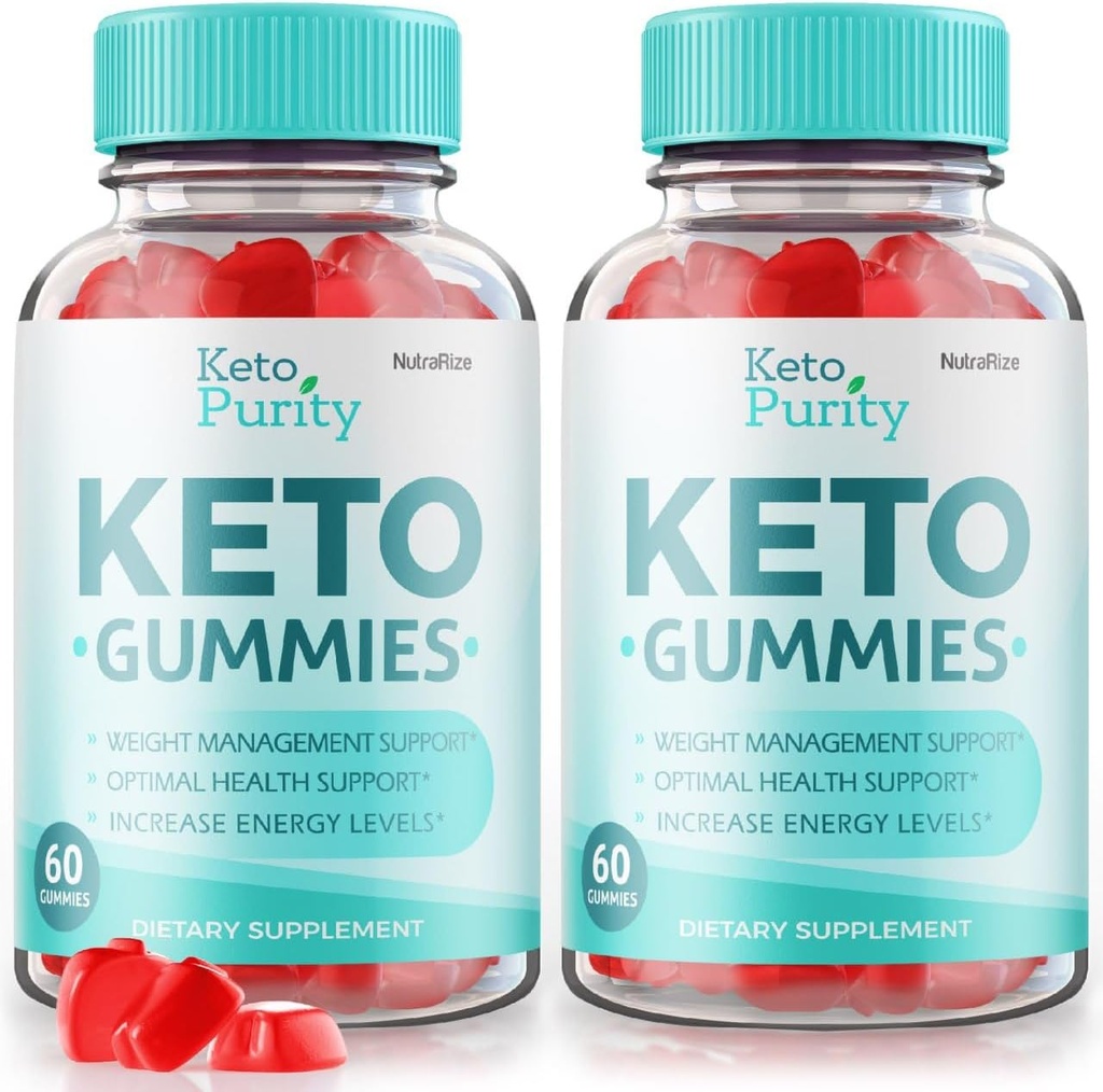 NutraRize (Pack of 2 Keto Purity Keto Gummies for Advanced Weight Loss, Keto + ACV Gummy, Maximum Strength Dietary Supplement, Gomitas Reviews (120 Gummies)