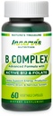 Bioactive B Complex with Active B12 & Folate - Understøtter energi, hjerne og nerve sundhed, 60 Veganske kapsler