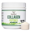 Collagen Peptider Powder - Hydrolyzed Collagen, Keto Safe - 16.08oz - Multi type 1, 2, og 3 (Grass Fed Bovine Kilde) (Colageno Hidrolizado) Collagen Kosttilskud til kvinder og mænd med dobbelt træ