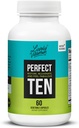 LIVELY VITAMIN CO. Perfect Ten - Anti- Aging & Antioxidant Supplement - Biotin & Lipoic Acid - Sund hår, hud, negle - Energy Boost - Sharper Brain Function - Stærkere immunitet - 60 kapsler
