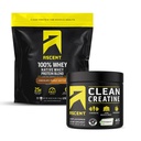 Aduft 100% Whey Protein Powder, Chokolade Peanut Butter 4 LB & Creatin Monohydrat Powder, Unflavored 45 Serveringer