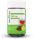 Nature 's Key Kombucha Gummies for fordøjelsesstøtte & Gut Health, med 2 Prebiotika - Inulin & Oligogalactose, Plus Fiber og Pomegranate Juice 124; 120 Gummies (2 Måneders Tilgang)