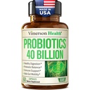 Probiotika til kvinder og mænd med Prebiotika - 40 milliarder CFU Probiotika til fordøjelsessygdomme, Gut Health & Immunsupport Supplement - Lactobacillus Acidophilus Probiotic - Vegetarisk, Soy & Dairy Free