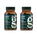 Gaia Herbs Oil of Oregano - immun- og antioxidant Support - 60 Vegansk flydende Phyto- Kapsler & Black Seed Oil - Lung, Respiratoriske og Antioxidant Support - 60 Vegansk flydende Phyto- Kapsler (2