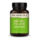 Dr. Mercola methylfolat - understøtter afgiftning og cellulær sundhed - 5 - MTHF folat - biotilgængelig formel - 5 mg - 30 kapsler