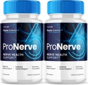 (2 Pack) Pro Nerve 6 Kapsler Advanced Nerve Health Support, Pro Nerve 6 Kosttilskud Kapsler ProNerve Advanced Formel Nerve Support Mænd Kvinder Optimal Health Support (120 Kapsler)