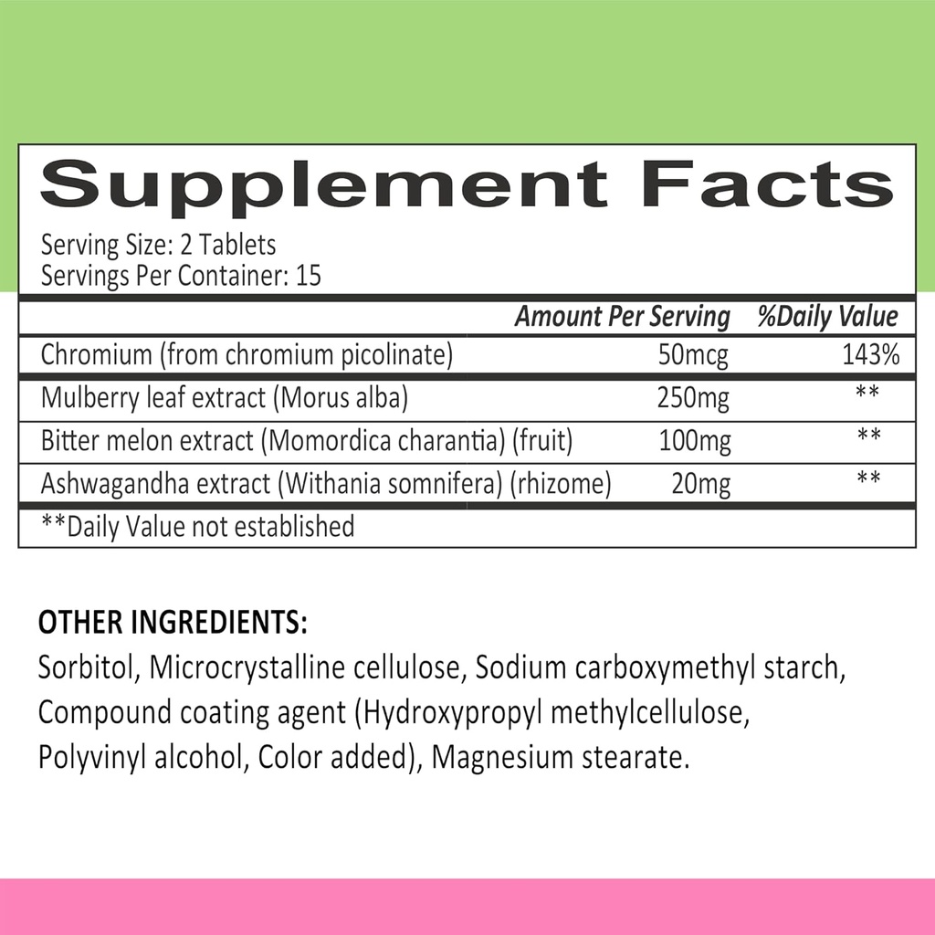 Metabolisk aktivator, med Mulberry Leaf Extract, C-vitamin, PQQ, 60 tabletter