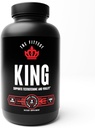 The Fittest King - Testosteron Booster supplement - Understøtter Hormone Sundhed, Stamina, & Styrke - Inkluderer Græs fodret Kvæglever, Knoglemarv, hjerte & testikel - 180 Kapsler