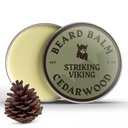 Striking Viking Beard Balm for Mænd - Leave in Beard Conditioner - Styling Balm Lavet med naturligt afledte skæg Butter, Argan & Jojoba Oliils (2 Ounce (pakke med 1), Cedar Duft)