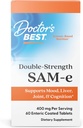 Doctor 's Best SAM- e 400 mg, Vegan, Gluten Free, Soy Free, Mood and Joint Support, 60 Enteric Coated Tablets
