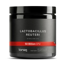 Toniiq 50 Millioner CFU Lactobacillus Reuteri Probiotic 50mg per servering - L Reuteri Probiotika - Højeste CFU Count Lactobacillus Reuteri Probiotic - 60 Vegetariske kapsler - 60 Servere