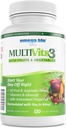 Multi Vits 3 Multivitamin - 2 Per dag - 70 + Ingredienser - 42 Frugter & Grøntsager - CoQ10 for hjerte sundhed - Brain, Energi, Vision Support - Vitamin & Min - 60 Servering